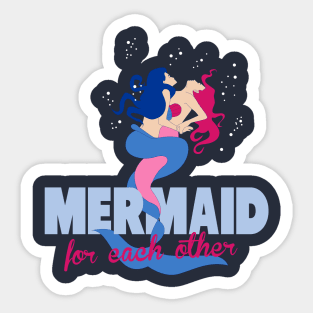 Mermaid for each other Sticker